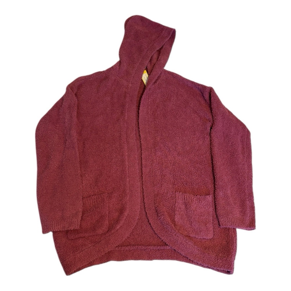 NWT RUMI +‎ RYDER XL The Teddy Yarn Hooded Cardigan Magenta